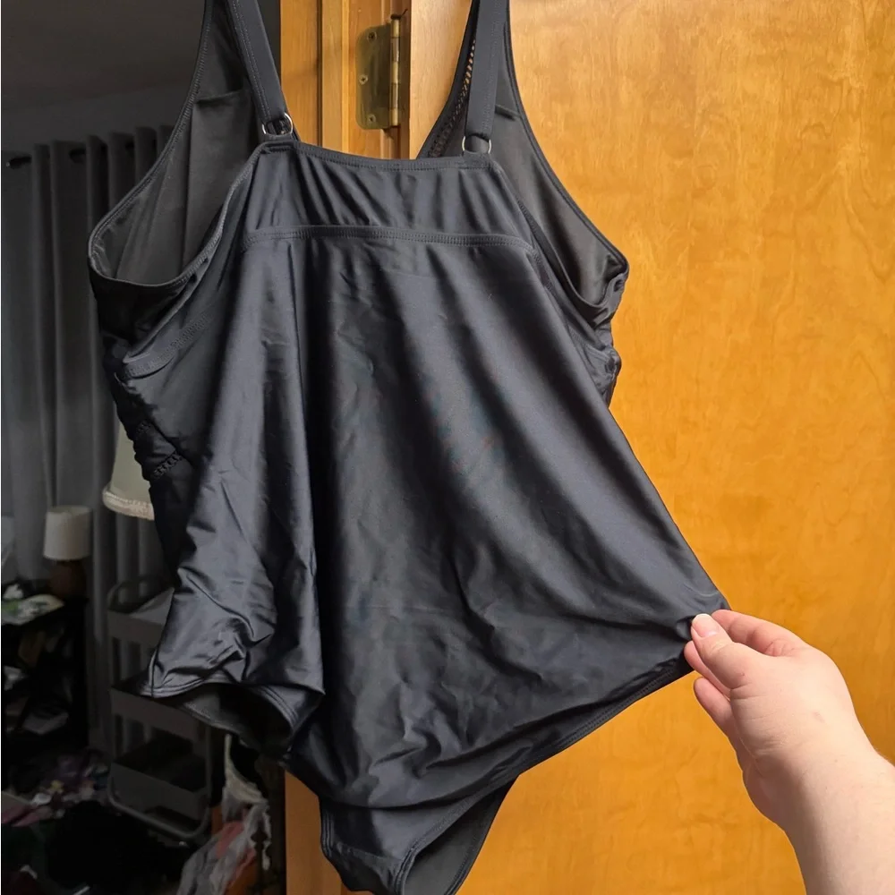 3X one piece black swimsuit - Picture 3 of 3
